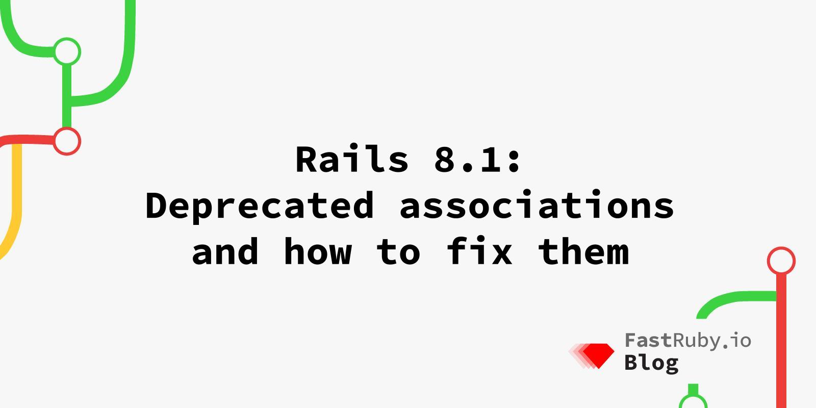 Rails 8.1: Deprecated Associations